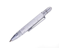 TROIKA Multitasking-Kugelschreiber LILIPUT TOOL PEN silber