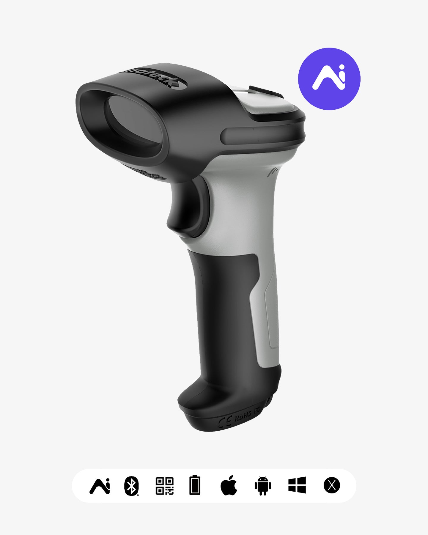 inateck Barcodescanner 72 gray [BCST-72_gray]