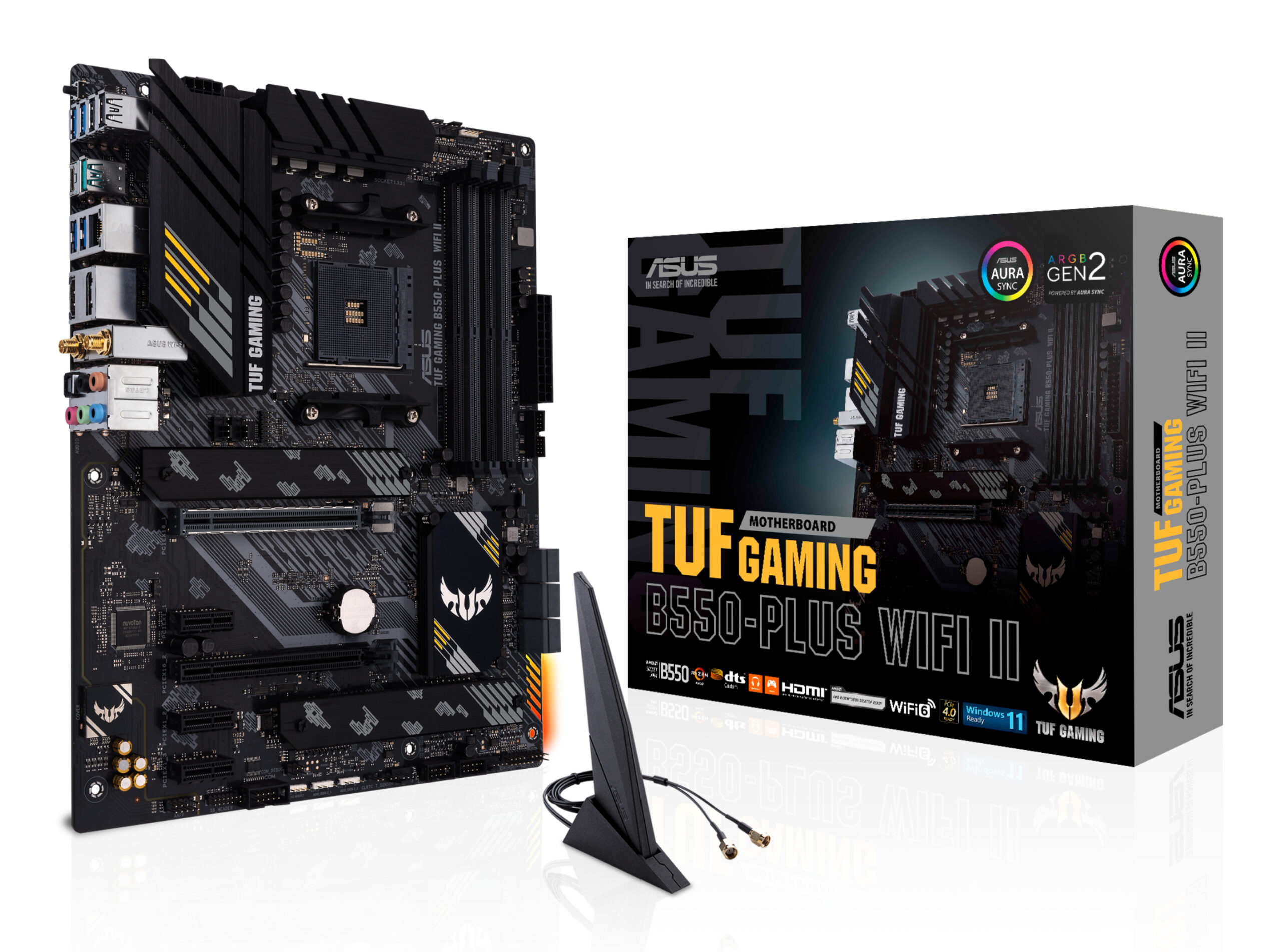 ASUS TUF GAMING B550-PLUS WIFI II AMD B550 Socket AM4 ATX - Afbeelding 2