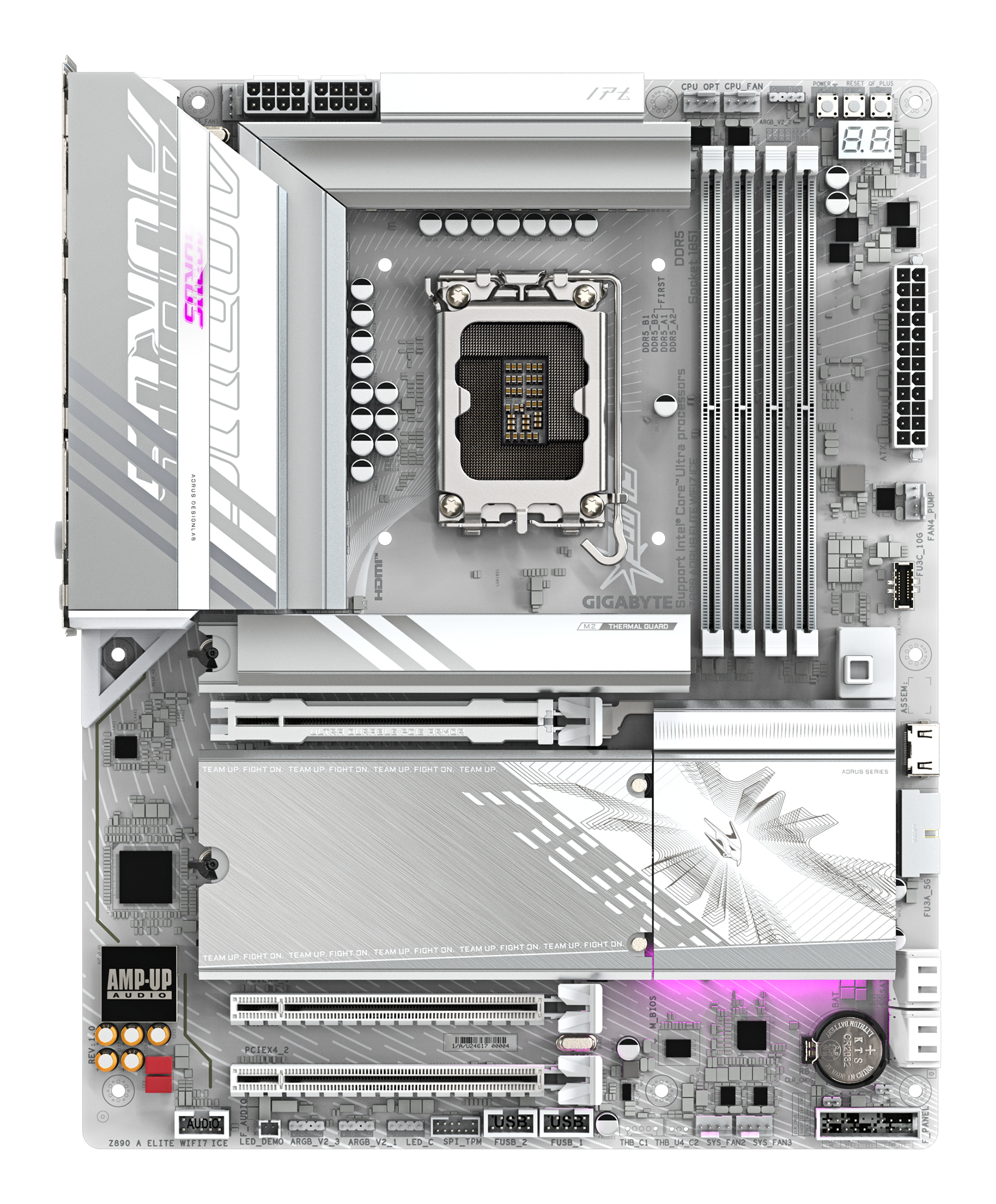 GIGABYTE Z890 AORUS ELITE WIFI7 ICE Intel Z890 LGA 1851 (Socket V1) ATX - Afbeelding 3