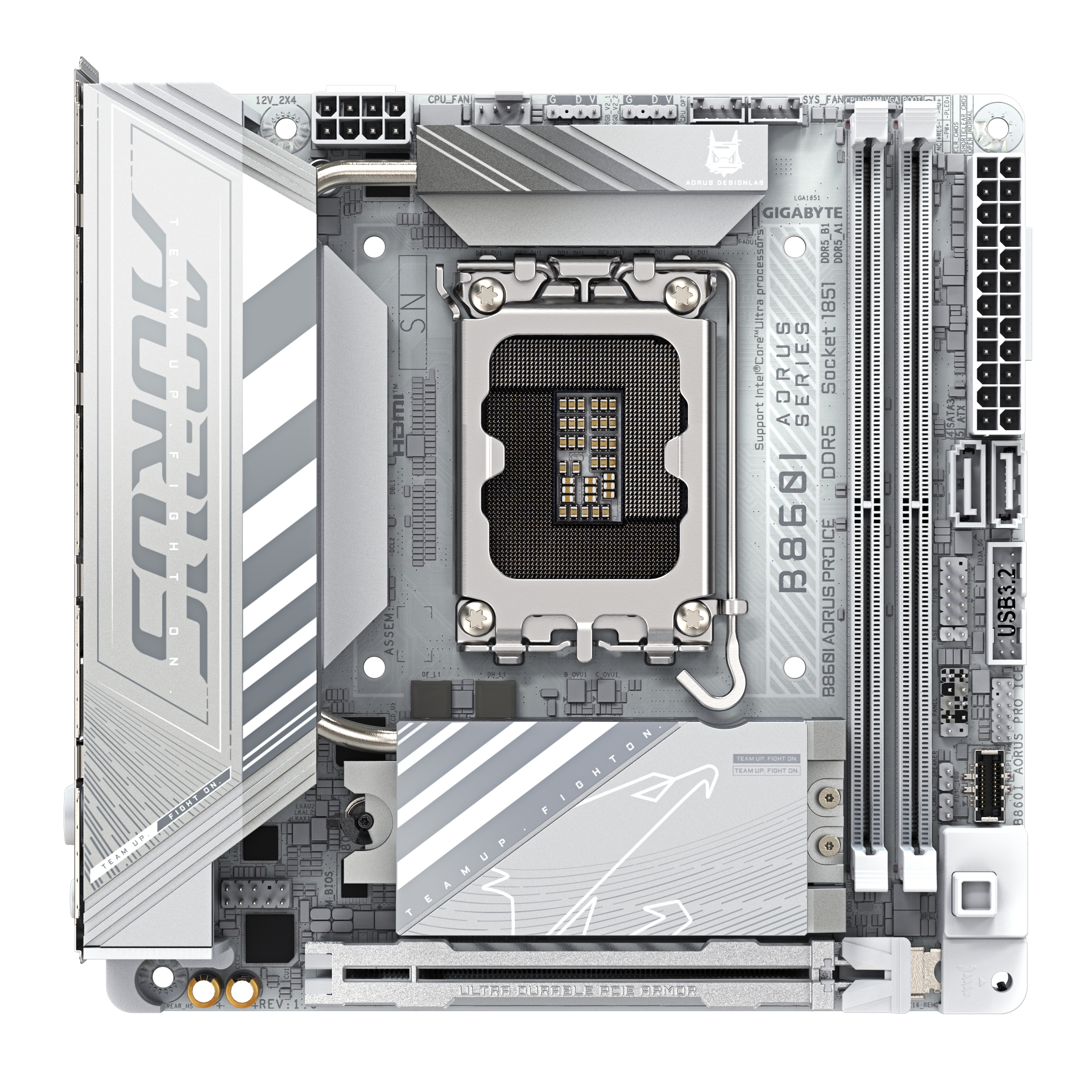 GIGABYTE B860I AORUS PRO ICE moederbord Intel B860 LGA 1851 (Socket V1) mini ITX - Afbeelding 3