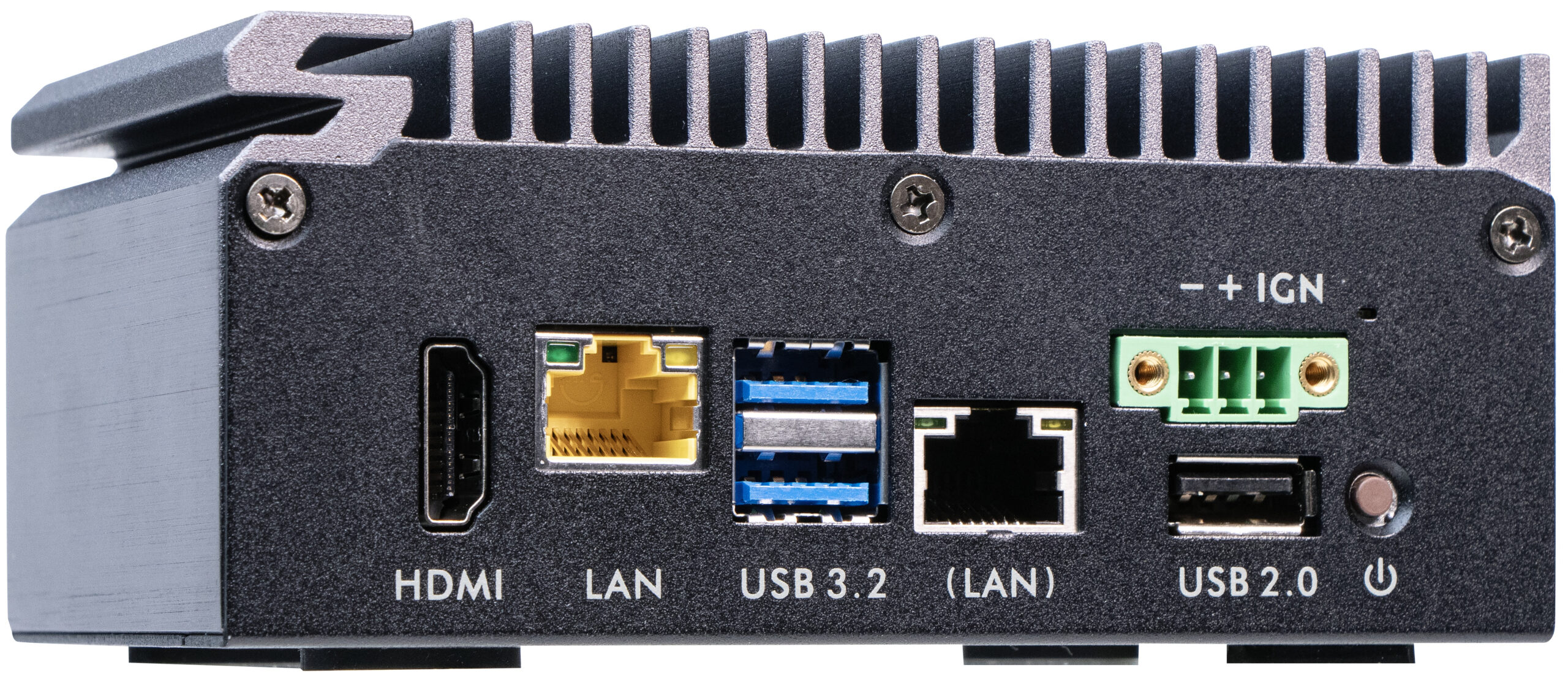 Shuttle Edge PC SPCEL03 , Intel Atom x6413E, 1x HDMI, 2x 2.5G LAN, 1x COM, DIO (4x in, 4x out), 3x USB, 2x M.2, 12-24V, ventilatorloos, 24/7, -20...60°C, incl. VESA & DIN-RAIL mount - Afbeelding 8