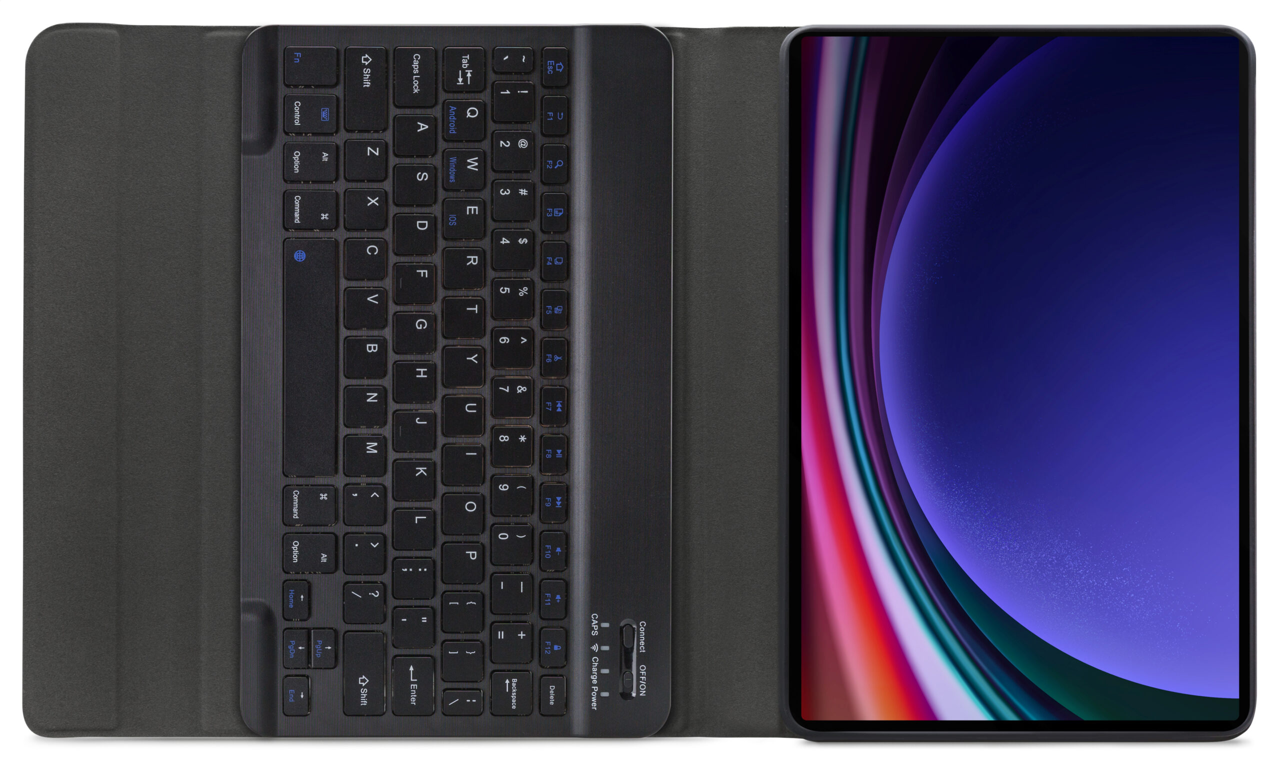 Mobilize Detachable Bluetooth Keyboard Case Samsung Galaxy Tab S9 11/S9 FE 10.9 Black QWERTY - Afbeelding 3
