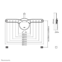 Neomounts OLED-W600BLACK TV-beugel wand 32-70" - vlak - Afbeelding 4