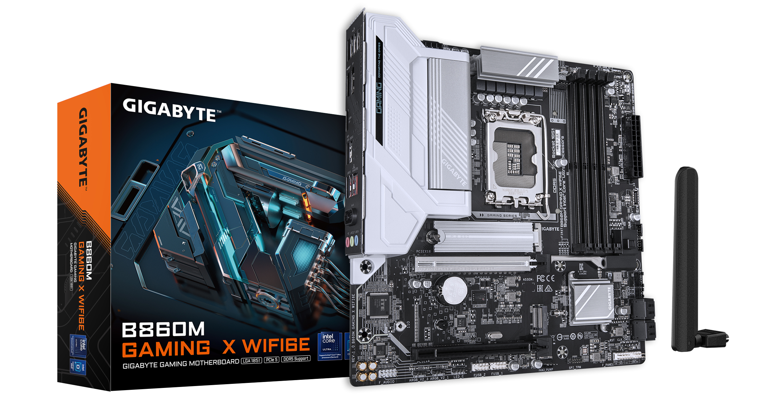 GIGABYTE B860M GAMING X WIFI6E moederbord Intel B860 LGA 1851 (Socket V1) micro ATX - Afbeelding 2