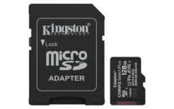 Kingston Technology 128GB microSDXC Canvas Select Plus Gen3 150MB/s A1 kaart + adapter
