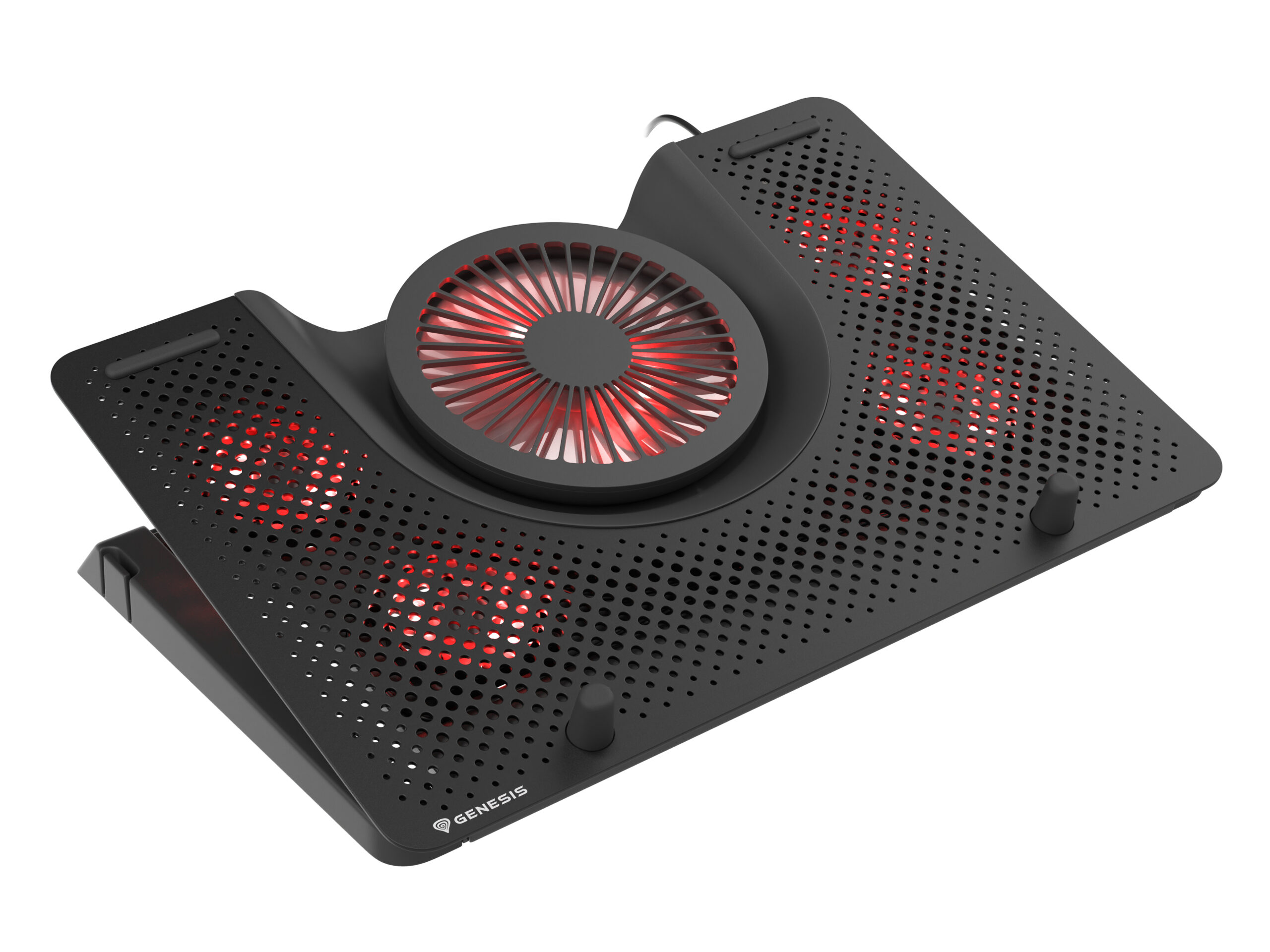 GENESIS Oxid 550 laptop cooling pad 43,9 cm (17.3") 2800 RPM Zwart - Afbeelding 5