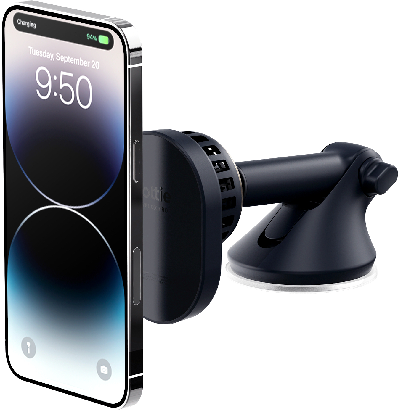 iOttie Velox Pro Wireless Dash/Windshield Mount Black