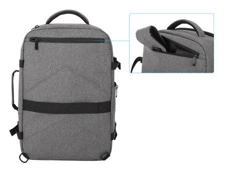 Manhattan 440370 laptoptas 43,9 cm (17.3") Rugzak Grijs - Afbeelding 3