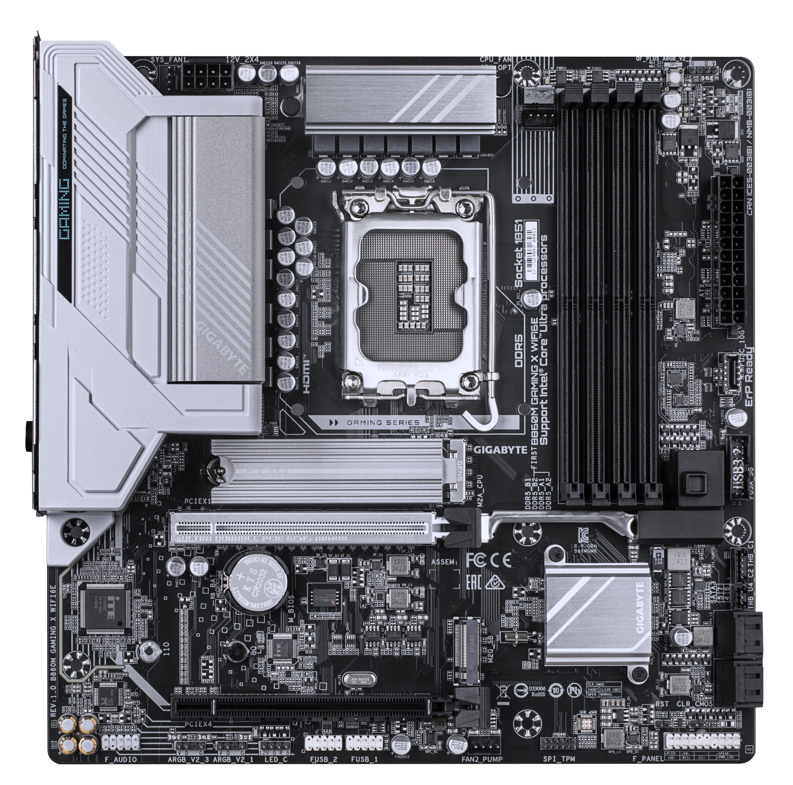 GIGABYTE B860M GAMING X WIFI6E moederbord Intel B860 LGA 1851 (Socket V1) micro ATX - Afbeelding 3