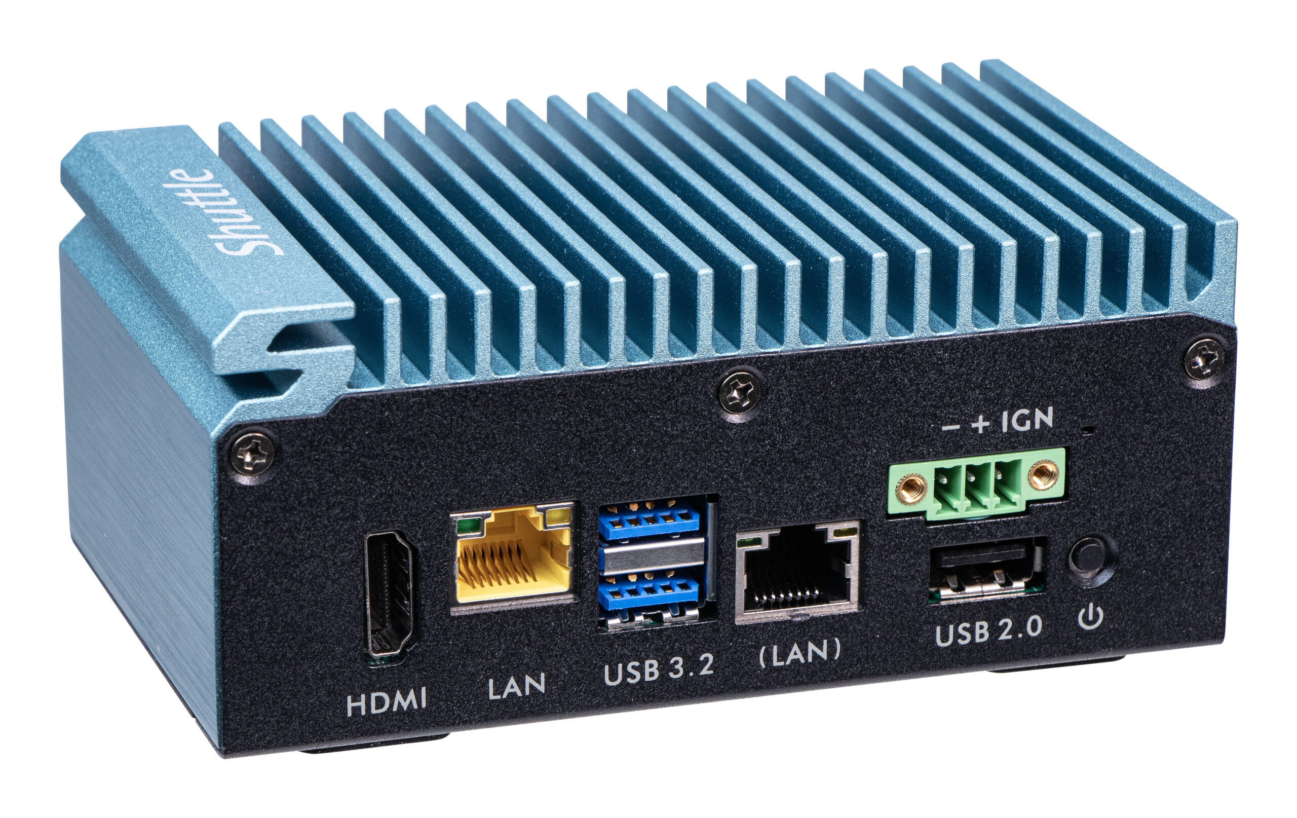 Shuttle Edge PC SPCEL02 , Intel Celeron J6412, 1x HDMI, 2x 2.5G LAN, 1x COM, DIO (4x in, 4x out), 3x USB, 2x M.2, 12-24V, ventilatorloos, 24/7 permanent gebruik, incl. incl. VESA & DIN-RAIL mount - Afbeelding 8