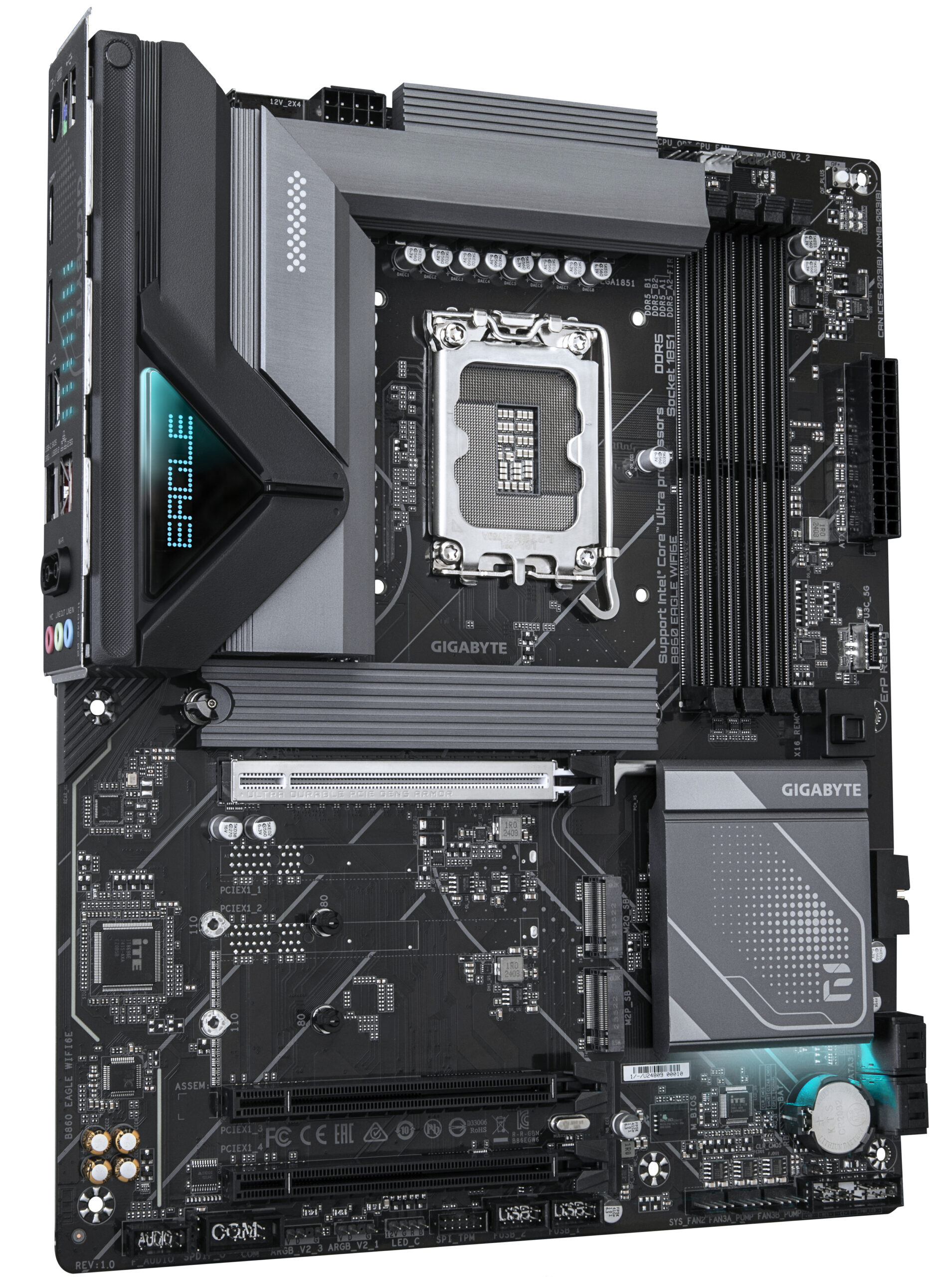 GIGABYTE B860 EAGLE WIFI6E moederbord Intel B860 LGA 1851 (Socket V1) ATX - Afbeelding 4