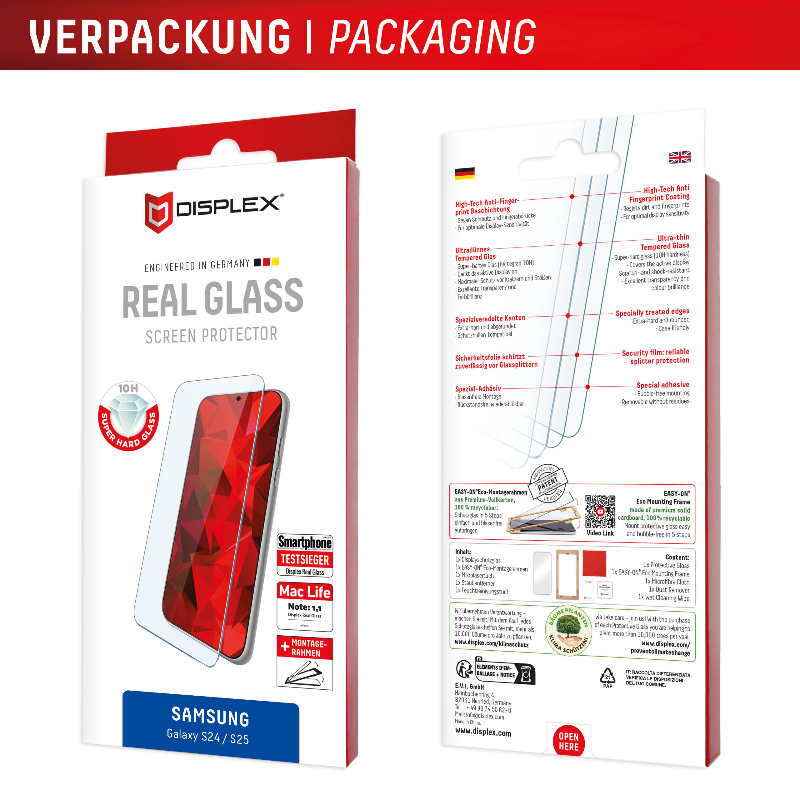 Displex 01895 scherm- & rugbeschermer voor mobiele telefoons Doorzichtige schermbeschermer Samsung 1 stuk(s) - Afbeelding 8