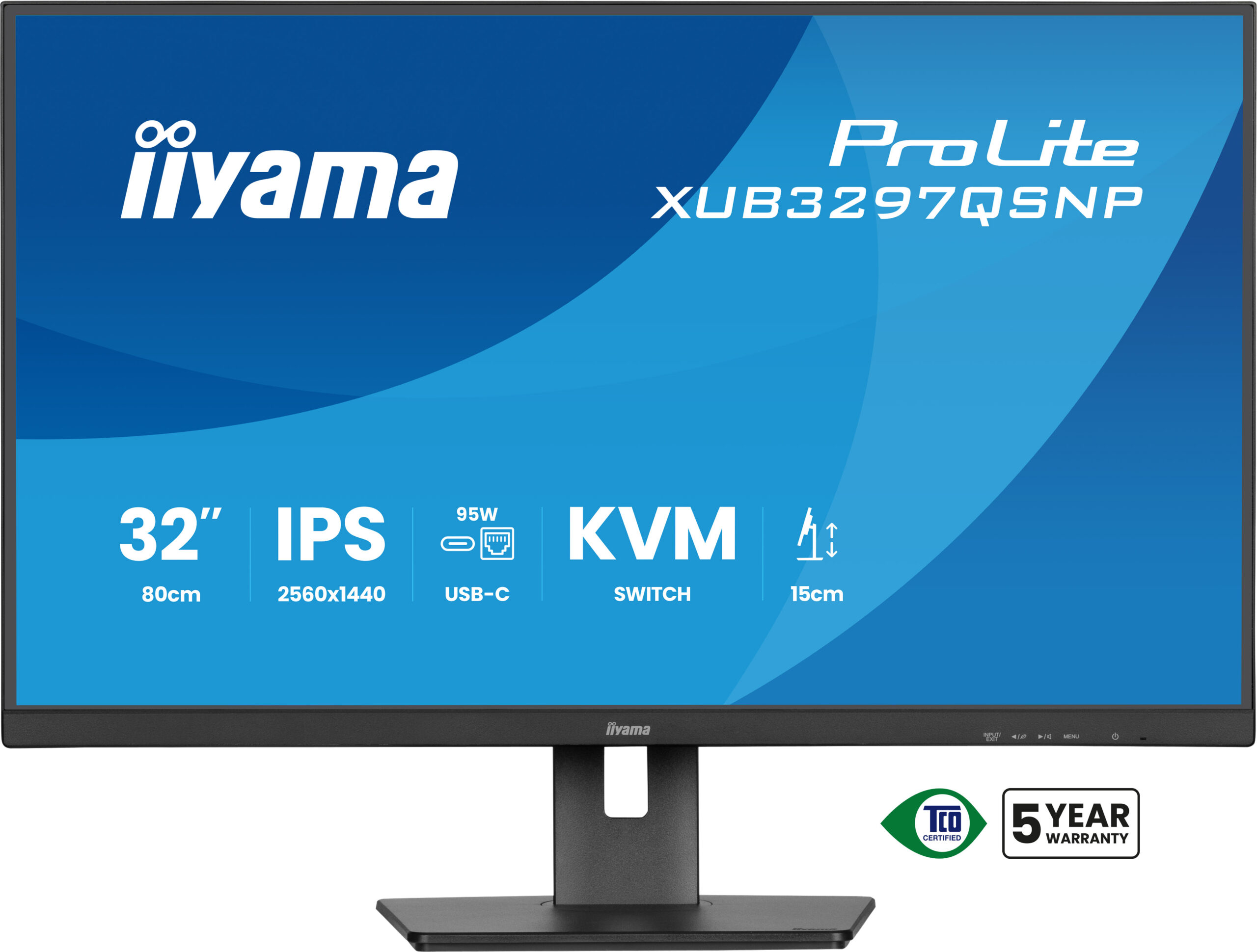 iiyama ProLite XUB3297QSNP-B1 computer monitor 81,3 cm (32") 2560 x 1440 Pixels Quad HD LED Zwart - Afbeelding 8