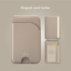My Style MagSafe Compatible Magnet Card Holder with Stand Function Warm Grey