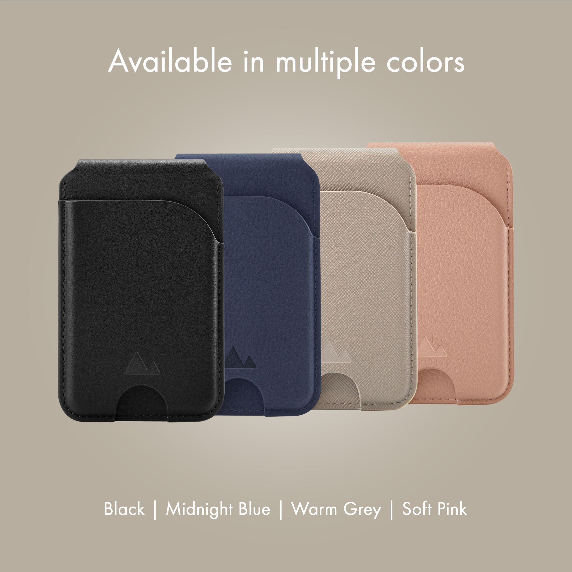 My Style MagSafe Compatible Magnet Card Holder with Stand Function Warm Grey - Afbeelding 7