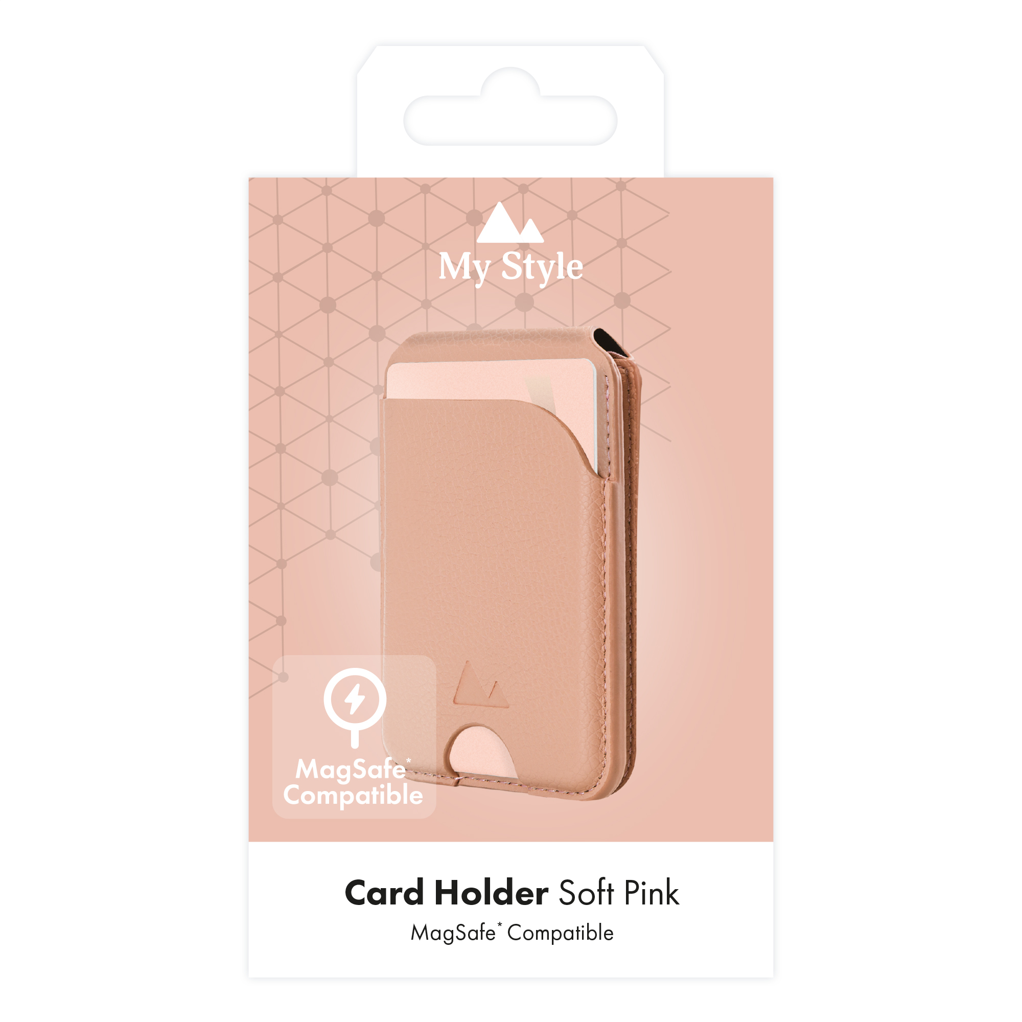 My Style MagSafe Compatible Magnet Card Holder with Stand Function Soft Pink - Afbeelding 8