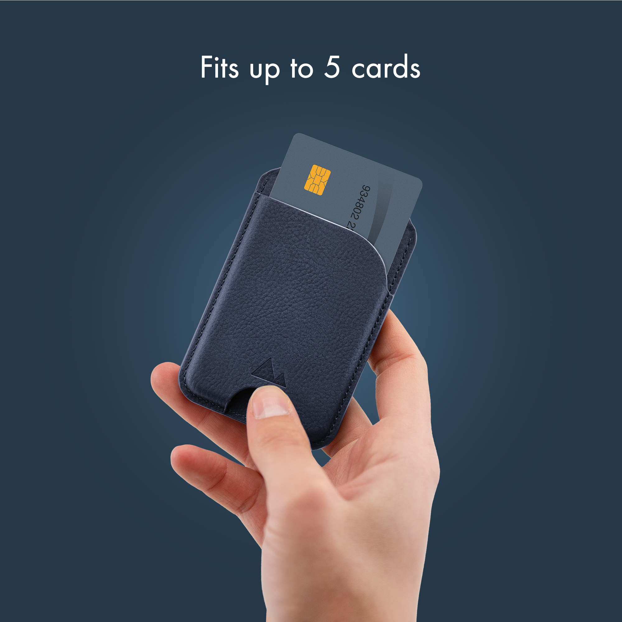 My Style MagSafe Compatible Magnet Card Holder with Stand Function Midnight Blue - Afbeelding 3