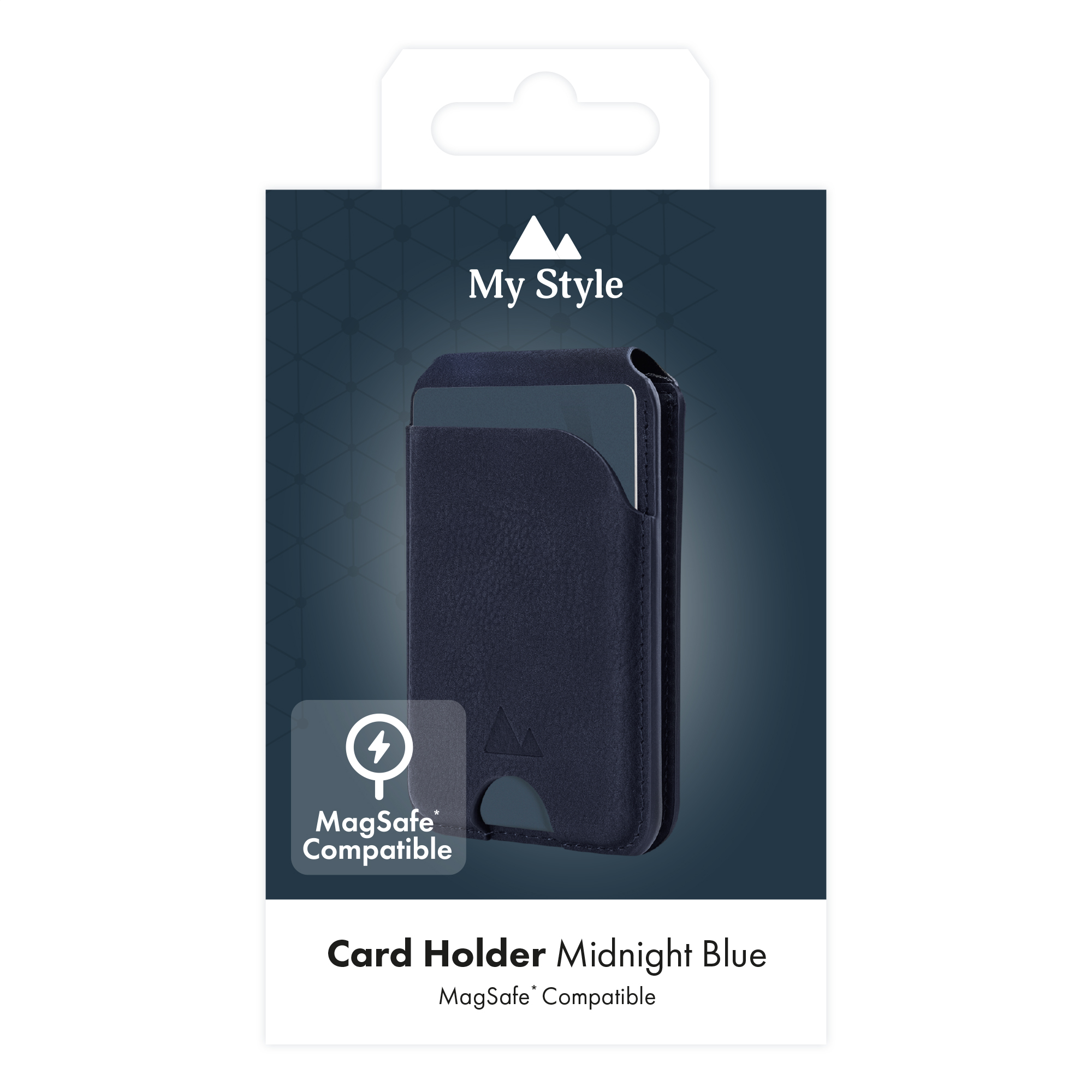My Style MagSafe Compatible Magnet Card Holder with Stand Function Midnight Blue - Afbeelding 8