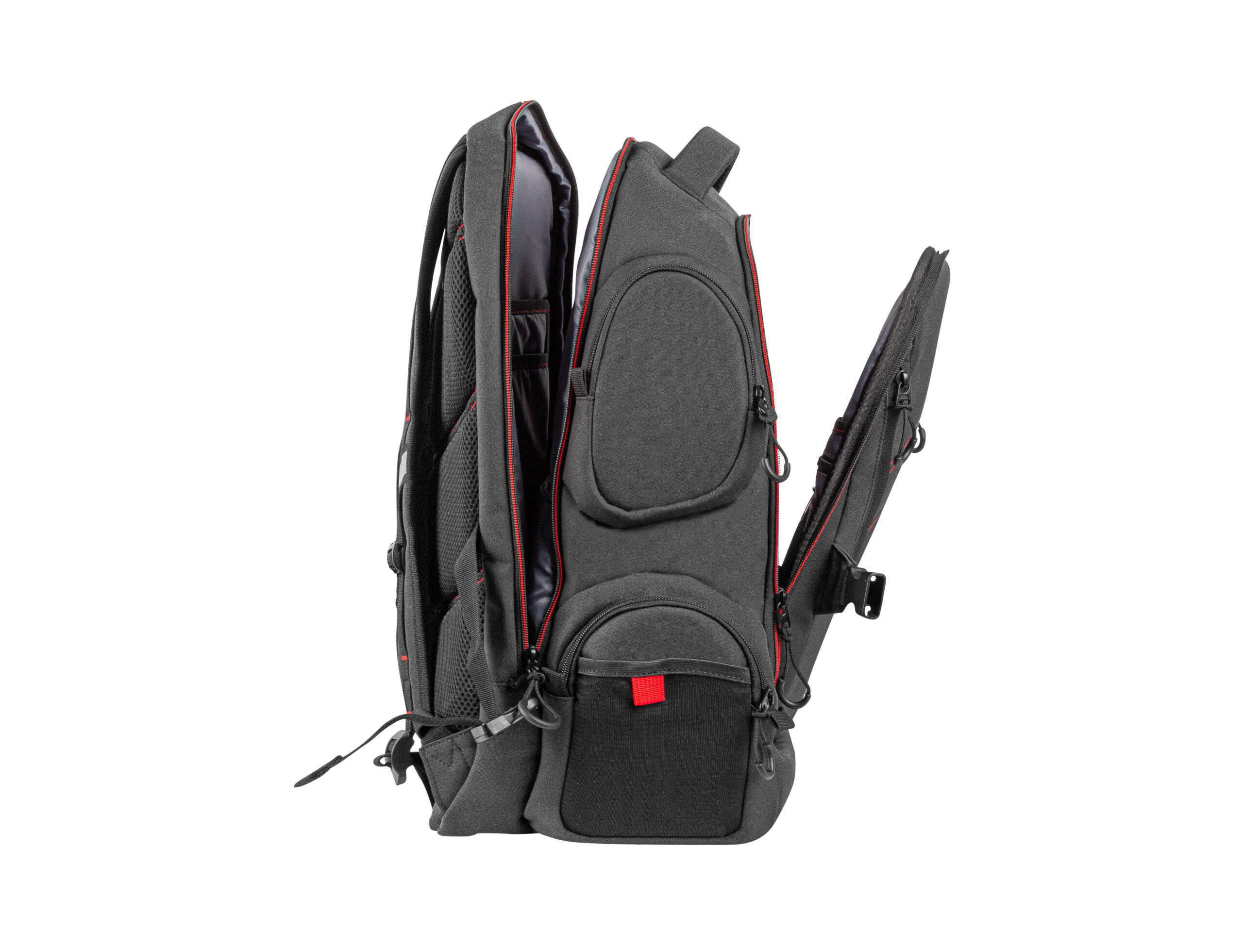 GENESIS Pallad 550 43,9 cm (17.3") Rugzak Zwart, Rood - Afbeelding 7
