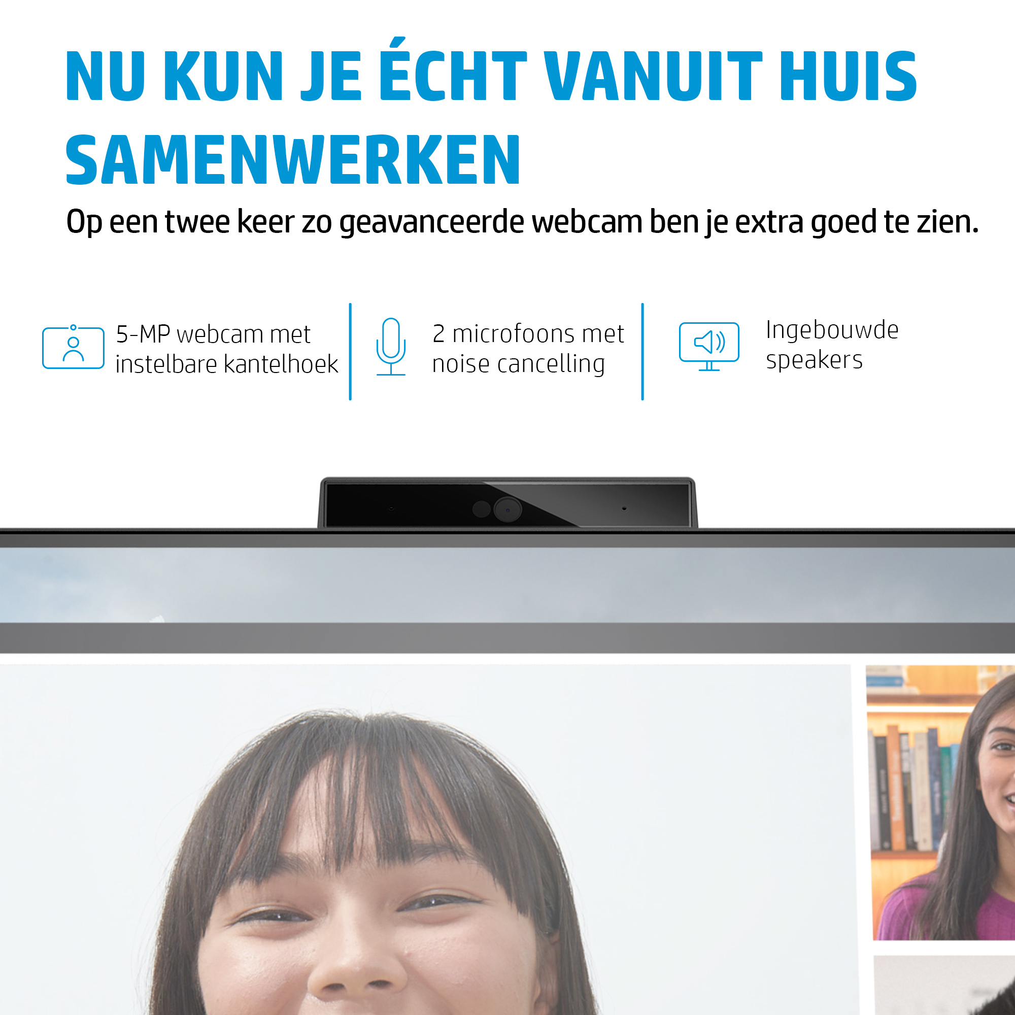 HP E-Series E27m G4 QHD USB-C conferentiemonitor - Afbeelding 11