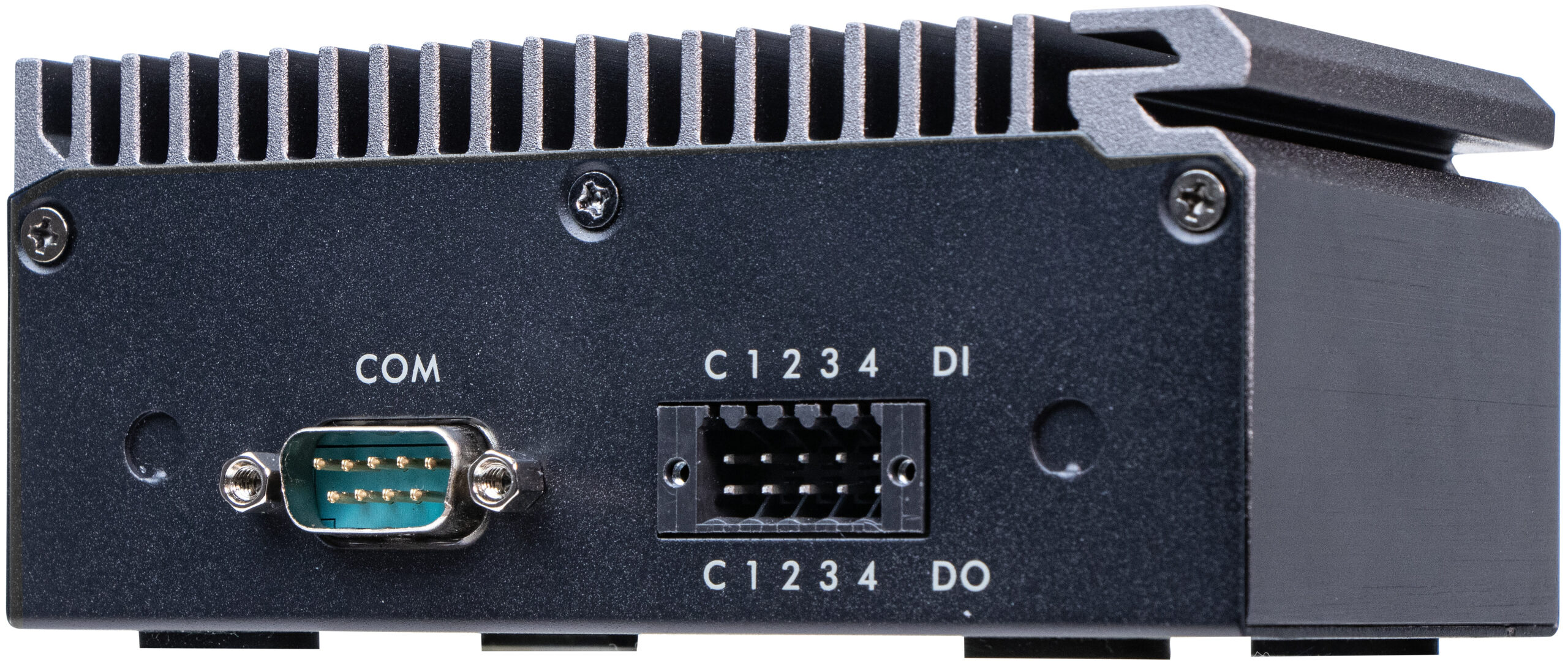 Shuttle Edge PC SPCEL03 , Intel Atom x6413E, 1x HDMI, 2x 2.5G LAN, 1x COM, DIO (4x in, 4x out), 3x USB, 2x M.2, 12-24V, ventilatorloos, 24/7, -20...60°C, incl. VESA & DIN-RAIL mount - Afbeelding 4