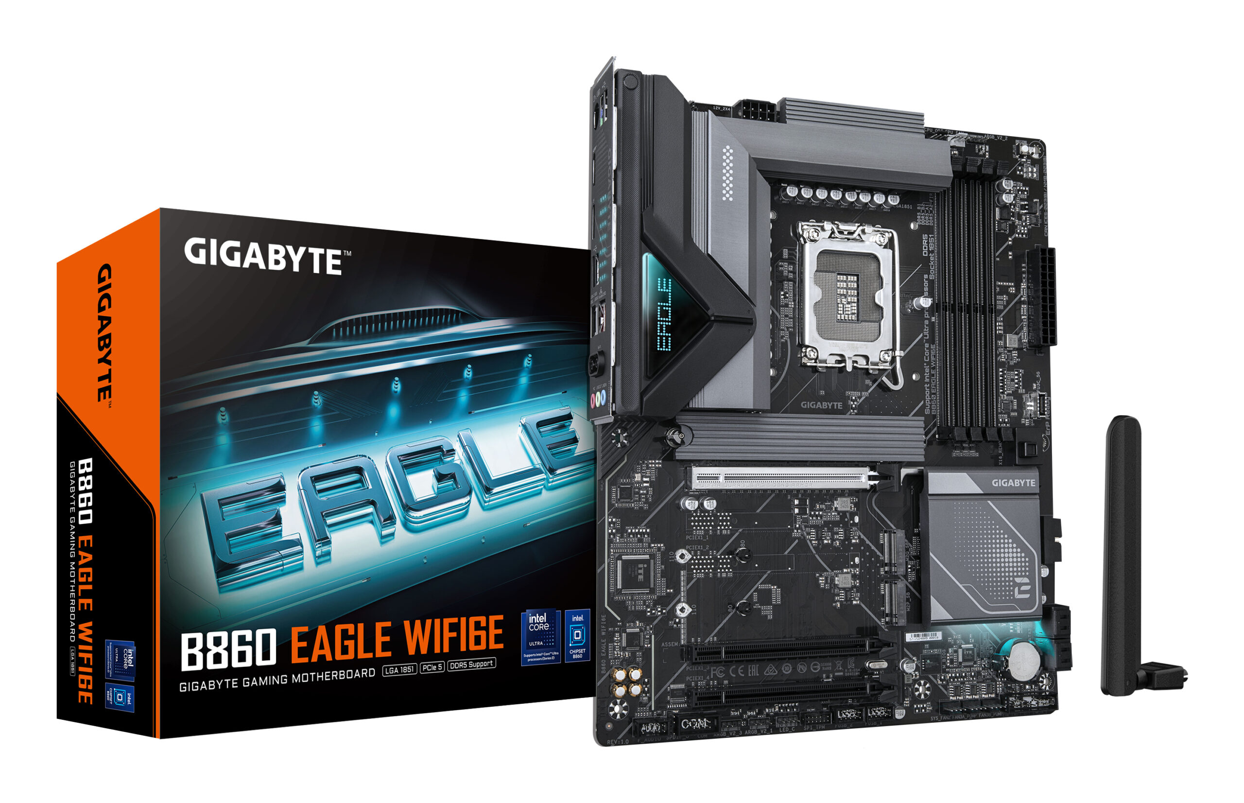 GIGABYTE B860 EAGLE WIFI6E moederbord Intel B860 LGA 1851 (Socket V1) ATX