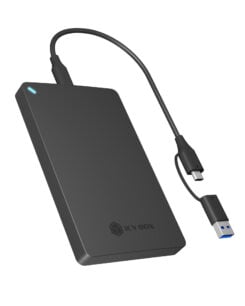 ICY BOX IB-201T-CU31 SDD-behuizing Zwart 2.5"