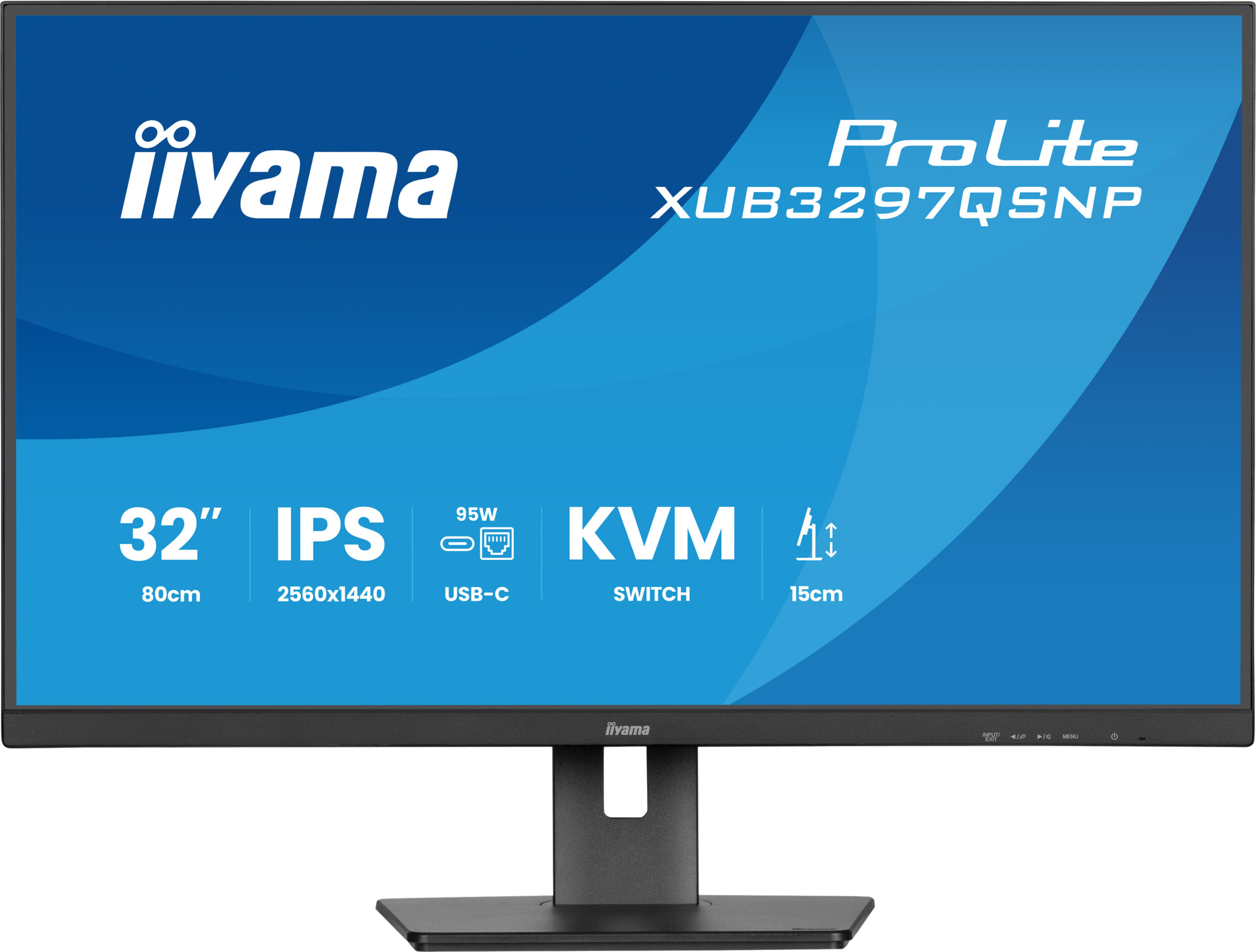 iiyama ProLite XUB3297QSNP-B1 computer monitor 81,3 cm (32") 2560 x 1440 Pixels Quad HD LED Zwart - Afbeelding 2