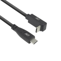 ACT USB 3.0 10Gbps 60W USB Type-C (recht) naar USB Type-C (haaks boven/beneden) kabel, 2 meter - Afbeelding 2