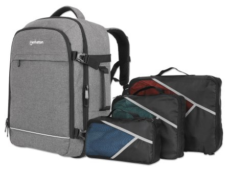 Manhattan 440370 laptoptas 43,9 cm (17.3") Rugzak Grijs - Afbeelding 2