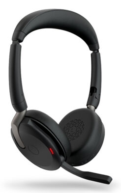 Jabra Evolve2 65 Flex Headset Bedraad en draadloos Hoofdband Kantoor/callcenter Bluetooth Zwart