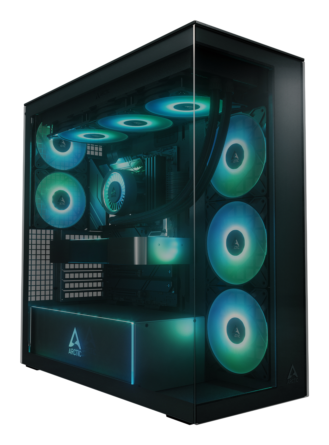 ARCTIC Xtender Black (Tinted Glass) Midi Tower Zwart - Afbeelding 2