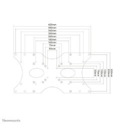 Neomounts FPMA-VESA400 VESA-adapter 22-52" - Afbeelding 3