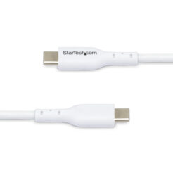 StarTech.com 1m USB-C Laadkabel, Charge & Sync, 60W (3A) PD, USB 2.0, Laptop Type C Laadkabel - Witte USB-C Oplaadkabel - Afbeelding 5