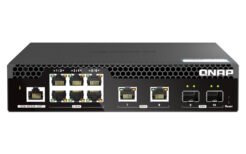 QNAP QSW-M2106R-2S2T netwerk-switch Managed L2 10G Ethernet (100/1000/10000) 1U Zwart