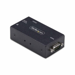 StarTech.com 1-Port Serieel naar Ethernet Adapter, IP Serial Device Server voor Remote RS232 Apparatuur, Muur/DIN Rail Monteerbaar, Metalen Behuizing, RJ45 LAN naar DB9 Converter