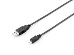 Equip 128594 USB 2.0-kabel type A Male naar Micro-B Male, 1,0 m