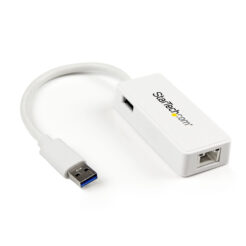 StarTech.com USB 3.0 naar gigabit Ethernet-adapter NIC met USB-poort - wit