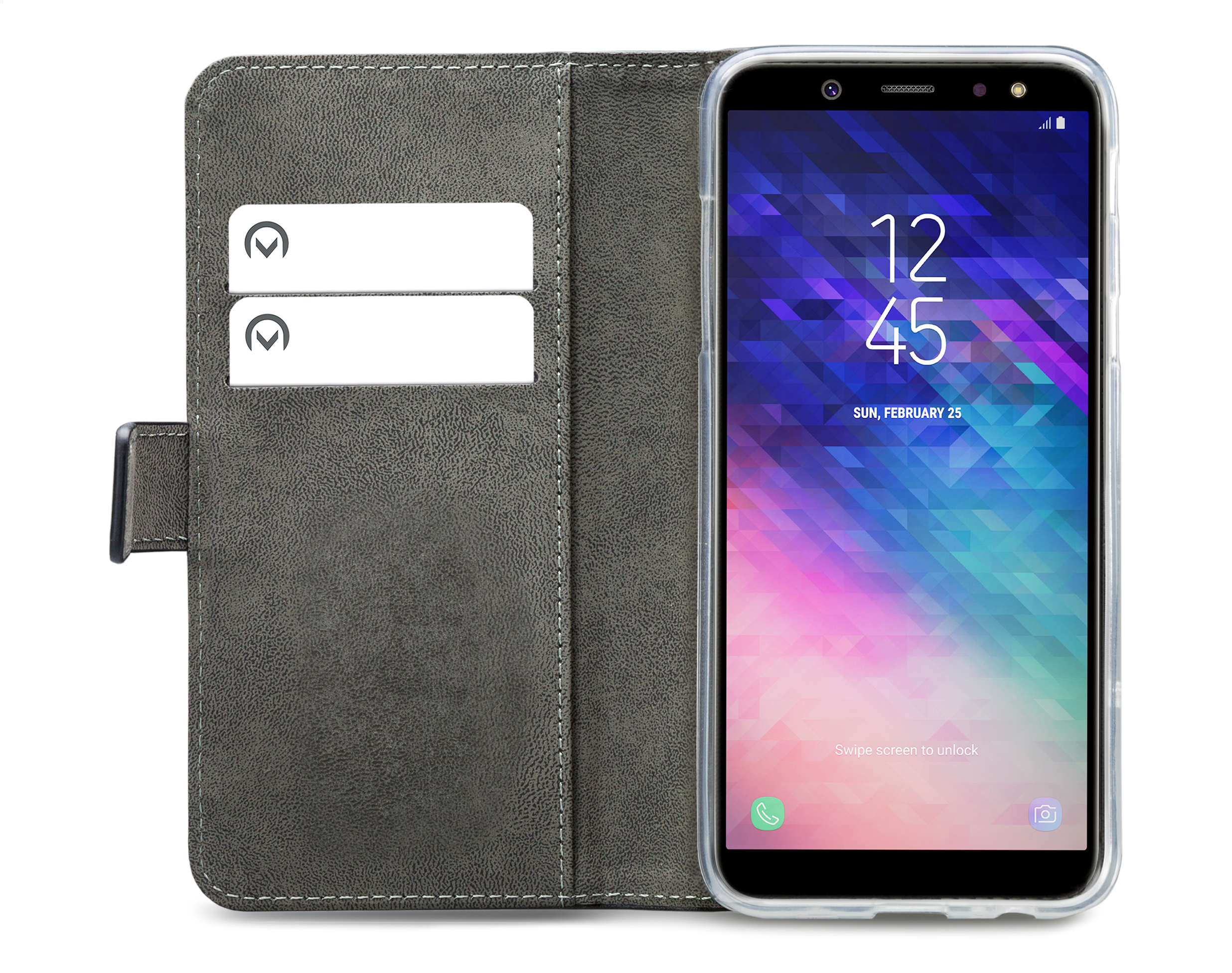 Mobilize Classic Gelly Wallet Book Case Samsung Galaxy A6 2018 Black - Afbeelding 2