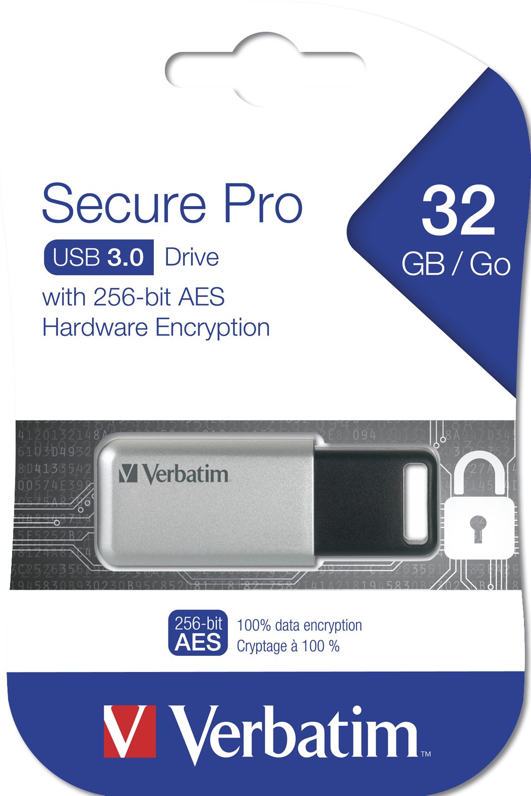 Verbatim Secure Pro - USB-Stick 3.0 32 GB - Zilver - Afbeelding 4
