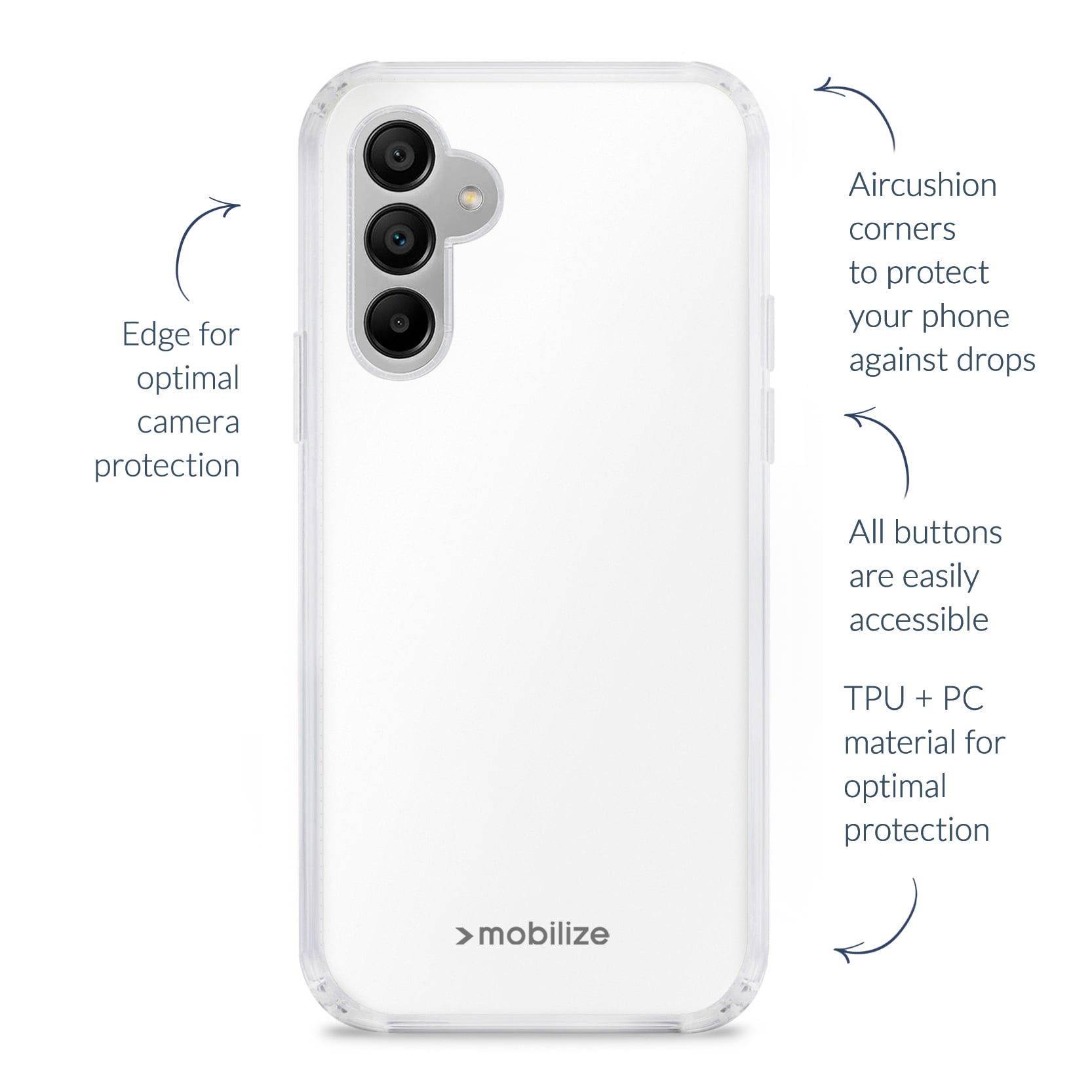 Mobilize Naked Protection Case Samsung Galaxy A71 Clear - Afbeelding 3