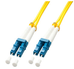Lindy 47455 InfiniBand en Glasvezelkabel 15 m LC Geel