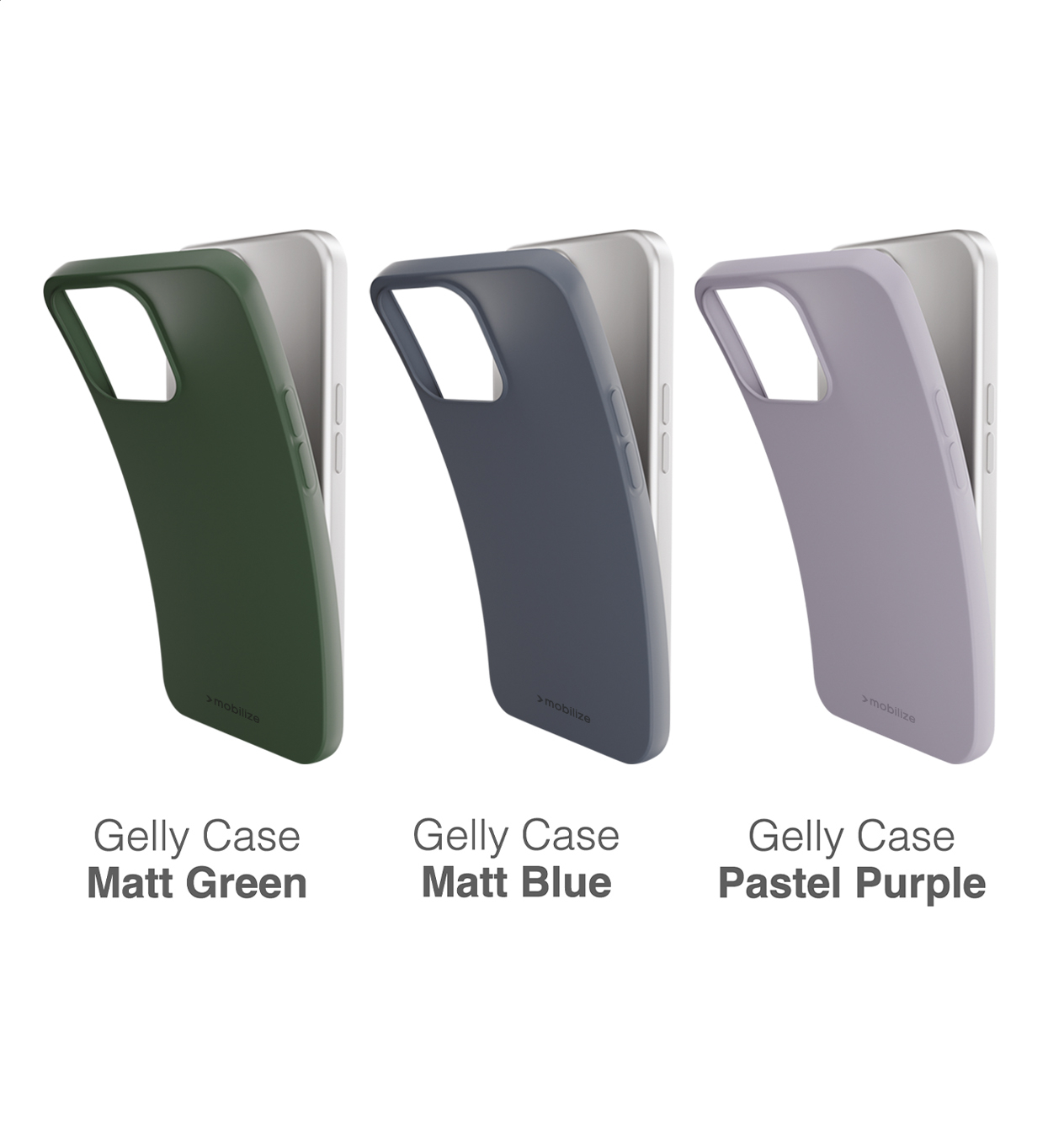 Mobilize Rubber Gelly Case Apple iPhone 15 Matt Blue - Afbeelding 3
