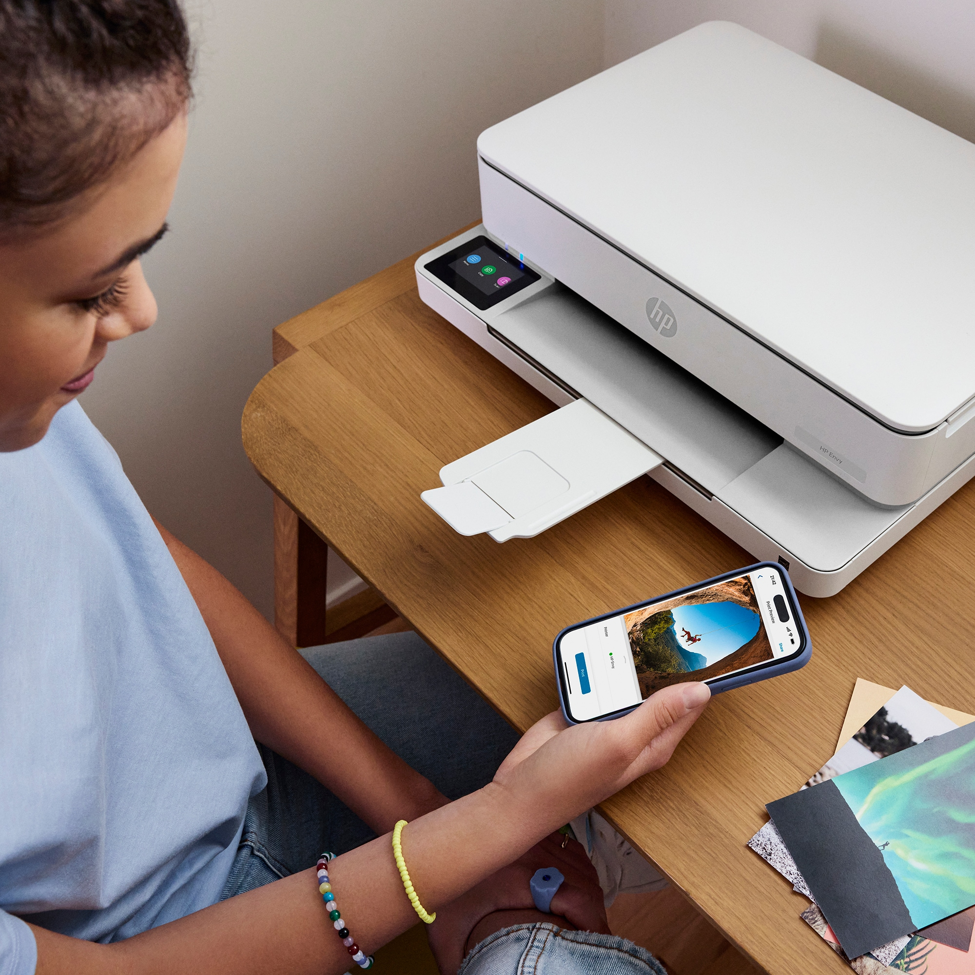 HP ENVY 6530e Draadloos All-in-One Kleur Printer, Instant Ink; Foto's printen - Afbeelding 7
