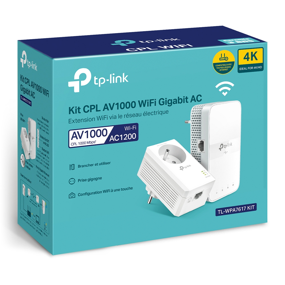 TP-Link TL-WPA7617 KIT 1200 Mbit/s Ethernet LAN Wifi Wit 2 stuk(s) - Afbeelding 4