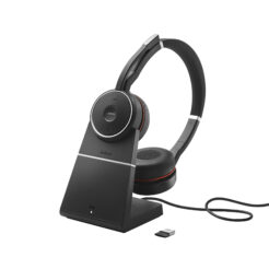 Jabra Evolve 75 SE Headset Bedraad en draadloos Hoofdband Oproepen/muziek Bluetooth Oplaadhouder Zwart