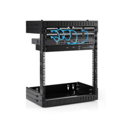 StarTech.com 2 Post 12U Heavy-Duty Wandmonteerbare Server Rack, 19" Open Frame Netwerk Rack met Verstelbare Diepte, Data Rack voor IT/AV/Patchpaneel/Computer Apparatuur, Incl Kooimoeren en Schroeven - Afbeelding 5