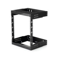 StarTech.com 2 Post 12U Heavy-Duty Wandmonteerbare Server Rack, 19" Open Frame Netwerk Rack met Verstelbare Diepte, Data Rack voor IT/AV/Patchpaneel/Computer Apparatuur, Incl Kooimoeren en Schroeven - Afbeelding 2