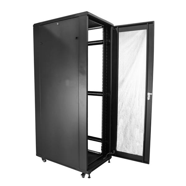 StarTech.com 4 Post 42U Netwerkkast, 19" Patchkast voor Computer/AV/IT Apparatuur, Data Rack met Wielen, Full Size Industriële Serverkast - Afbeelding 6